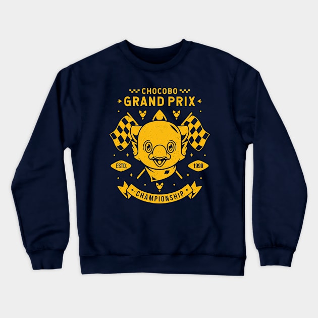 Chocobo Grand Prix Crewneck Sweatshirt by Alundrart